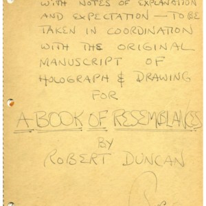 Illustrator's Dummy for <em>A Book of Resemblances</em> by Robert Duncan and Jess