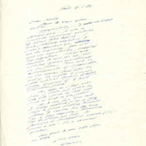 <p class="p1">Samuel Beckett letter to Henry Wenning, 1966: January 9</p>