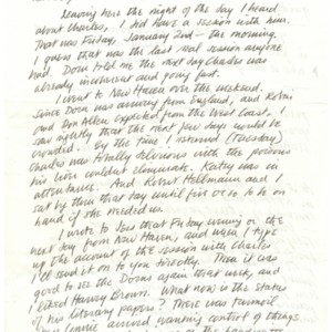 Autograph letter, signed from Robert Duncan to Robert Creeley, February 4, 1970