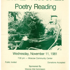 "David Wagoner Poetry Reading"