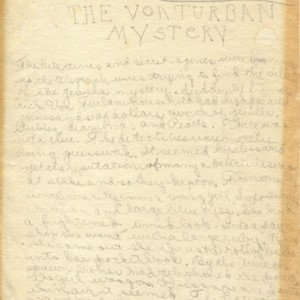 <em>The Von Turban Mystery</em> by Mona Van Duyn