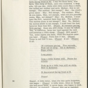 <span>Rehearsal Script for <em>Footfalls</em> Performance, Spring, 1976</span>