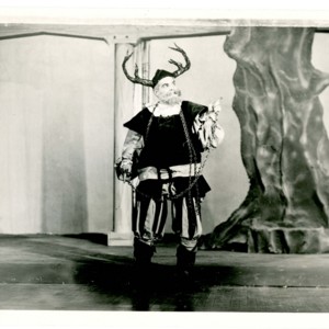 David Wagoner dressed as Falstaff