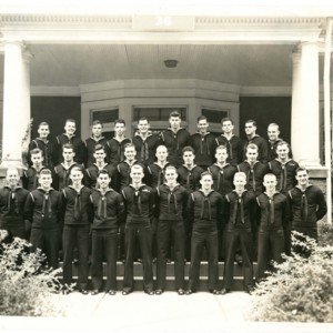 David Wagoner with his fellow United States Navy cadets