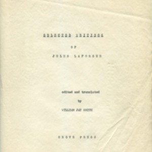 <em>The Selected Writings of Jules LaForgue</em> edited and translated by William Jay Smith