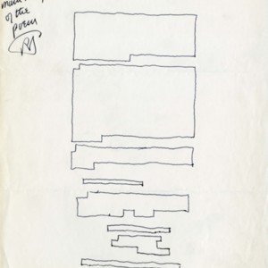 Sketch layout of <em>Six Prose Piece</em>s by Robert Duncan