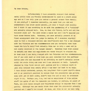 Typed letter [carbon] from Alexander Trocchi to George Plimpton, April 15, 1966