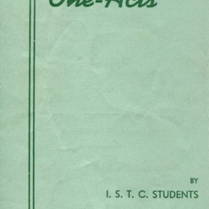 Program for "Original One-Acts by Iowa State Teachers College Students on May 23-23, 1941"