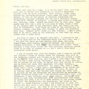 Typed letter, signed from James Wright to James Dickey, December 18, 1960