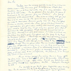 Autograph letter, signed from W.S. Merwin to Robert Creeley, April 19, 1962