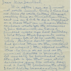 Thomas MacGreevy letter to Babette Deutsche