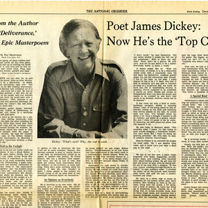 "Poet James Dickey: Now He's the 'Top Cat'" by Paul Hendrickson from <em>The National Observer</em>, December 4, 1976