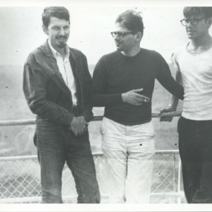 Robert Creeley with Allen Ginsburg and Peter Orlovsky